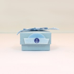 Bebek mavisi alçak kare kutu